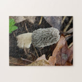 Grijze Morel Paddenstoel Legpuzzel (Horizontaal)