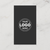 Grijze mosterdminimalistische individuele Visiteka Visitekaartje (Voorkant)