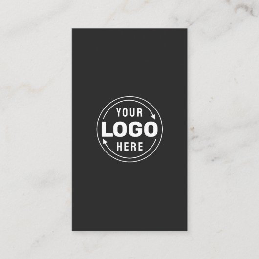 Grijze mosterdminimalistische individuele Visiteka Visitekaartje (Voorkant)