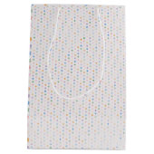 Grijze muis op Stip Medium Cadeauzakje (Achterkant)