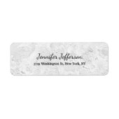 Grijze muur Handschrift Script Creative Plain Etiket (Voorkant)