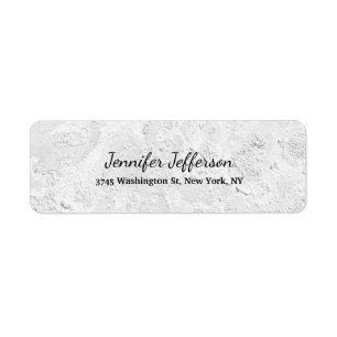 Grijze muur Handschrift Script Creative Plain Etiket