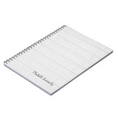 Grijze Muur Minimalistisch Professioneel Modern Notitieboek (Linkerzijde)