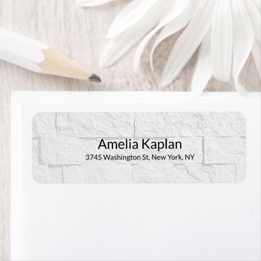 Grijze Muur Modern Plain Minimalistisch Creatief Etiket (Insitu)