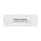 Grijze Muur Modern Plain Minimalistisch Creatief Etiket (Voorkant)