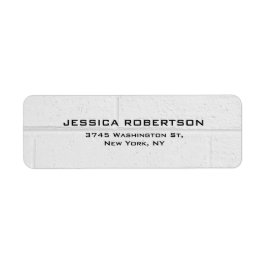 Grijze muur Plain Elegant Modern Trendy Etiket