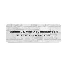 Grijze muur Plain Elegant Modern Trendy Familie Etiket