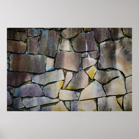 Grijze muur poster (Voorkant)