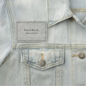 Grijze Muur Professionele Unieke Klassieke Eenvoud Naamplaatje (In situ)