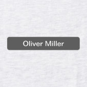 Grijze naamlabels voor schoolkamp kinderopvang labels (Design 1)