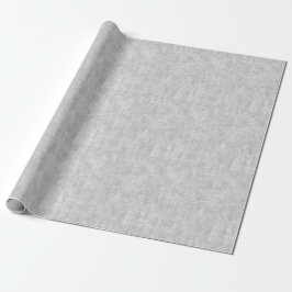 Grijze namaak linnen trouwjurk cadeaupapier