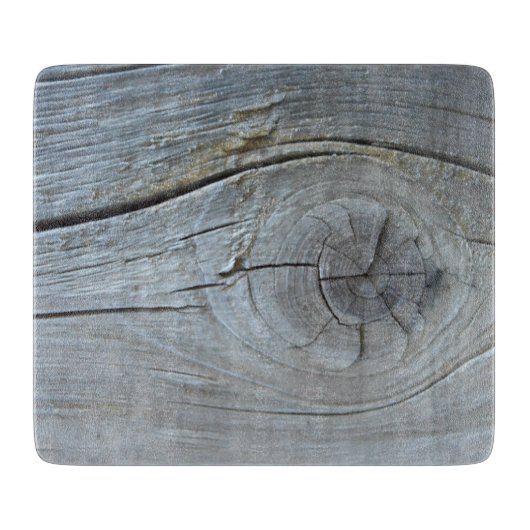 Grijze natuurlijke driftwood houtextuur snijplank (Voorkant)