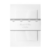 Grijze nautische anchor uitnodigingen wikkel (Voorkant Voorbeeld)