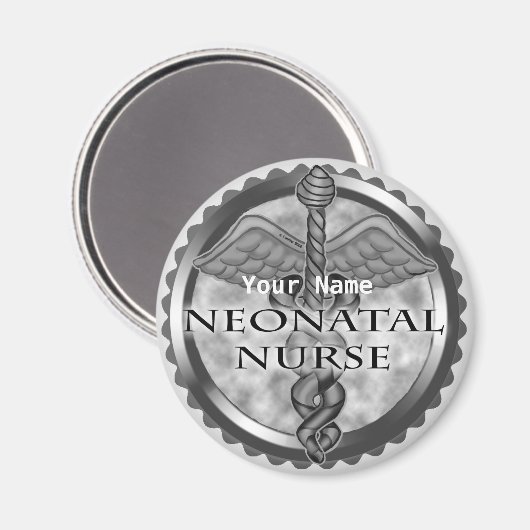 Grijze neonatale zwelling magneet (Voorkant / Achterkant)