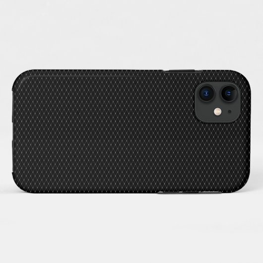 Grijze netten op zwart Case-Mate iPhone case (Achterkant (horizontaal))