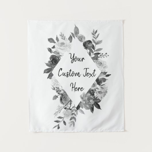 Grijze Neutrale Foto Booth Backdrop Birthday Party Wandkleed (Voorkant)