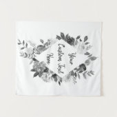 Grijze Neutrale Foto Booth Backdrop Birthday Party Wandkleed (Voorkant (horizontaal))