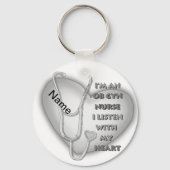 Grijze OB GYN Verpleegkundige Sleutelhanger (Voorkant)