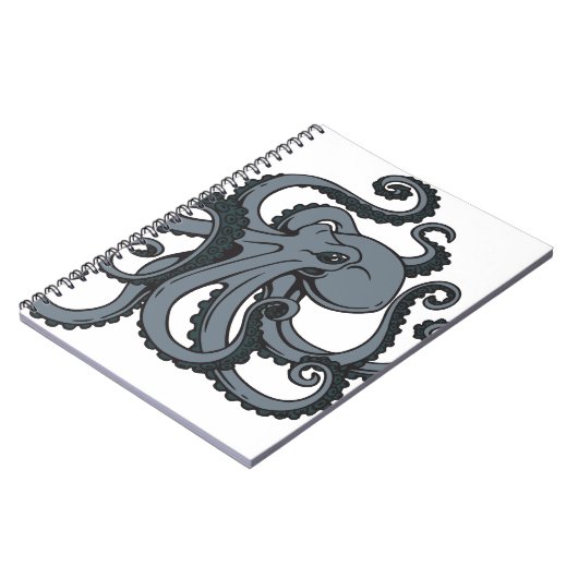 Grijze octopus notitieboek (Linkerzijde)