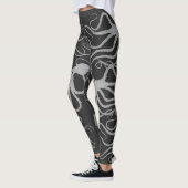 Grijze Octopus op Uw Kleur - Leggings (Links)