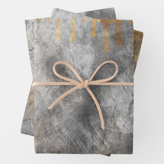  Grijze olievlek Inpakpapier Vel (In situ)