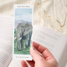 Grijze Olifant Aquarel