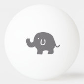 Grijze Olifant Baby shower Luier Pong Ball (Achterkant)