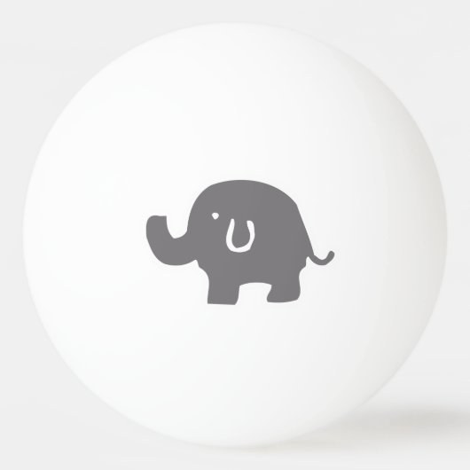 Grijze Olifant Baby shower Luier Pong Ball (Achterkant)