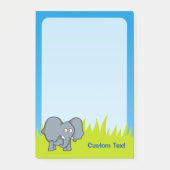Grijze Olifant Cartoon Post-it® Notes (Voorkant)