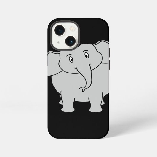 Grijze Olifant. iPhone Hoesje (Achterkant)
