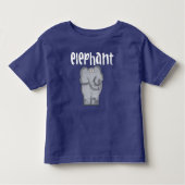 Grijze Olifant Kinder Shirts (Voorkant)