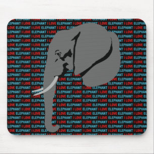 Grijze olifant muismat