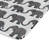 Grijze olifant patroon snijplank (Hoek)