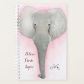 Grijze olifant Planner (Voorkant)