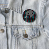 Grijze olifant ronde button 5,7 cm (In situ)