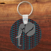Grijze olifant sleutelhanger (Voorkant)