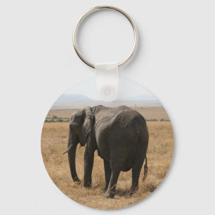 grijze olifant sleutelhanger