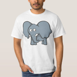 Grijze olifant t-shirt