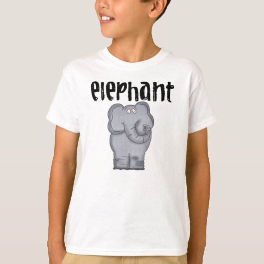 Grijze Olifant T-shirt (Voorkant)