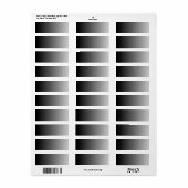 Grijze Ombre Etiket (Full Sheet)