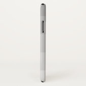 Grijze Ombre Stripe Persoonlijke benaming Case-Mate iPhone Case (Achterkant / rechts)