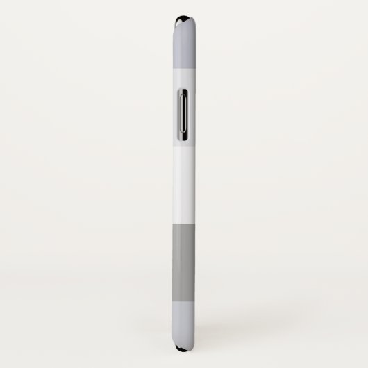 Grijze Ombre Stripe Persoonlijke benaming Case-Mate iPhone Case (Achterkant / rechts)