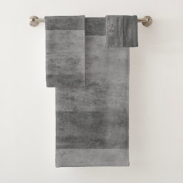 Grijze Ombre Striped Bad Handdoek