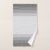 Grijze Ombre Striped Bad Handdoek (Handdoek)