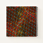 Grijze 'omhelsde ogen', grazen, vierkanten of rood notitieboek (Achterkant)