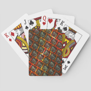 Grijze 'omrande ogen', schrammen, vierkanten of ro pokerkaarten