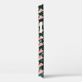 grijze ondergrond, harten, bloem, roze. T Case-Mate iPhone Case (Achterkant / Rechts)