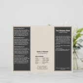 Grijze Oranje eenvoudige rand brochure (Staand voorkant)