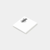 Grijze orchideeën post-it® notes (Schuin)