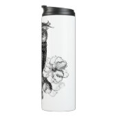 Grijze orchideeën thermosbeker (Geroteerd rechts)